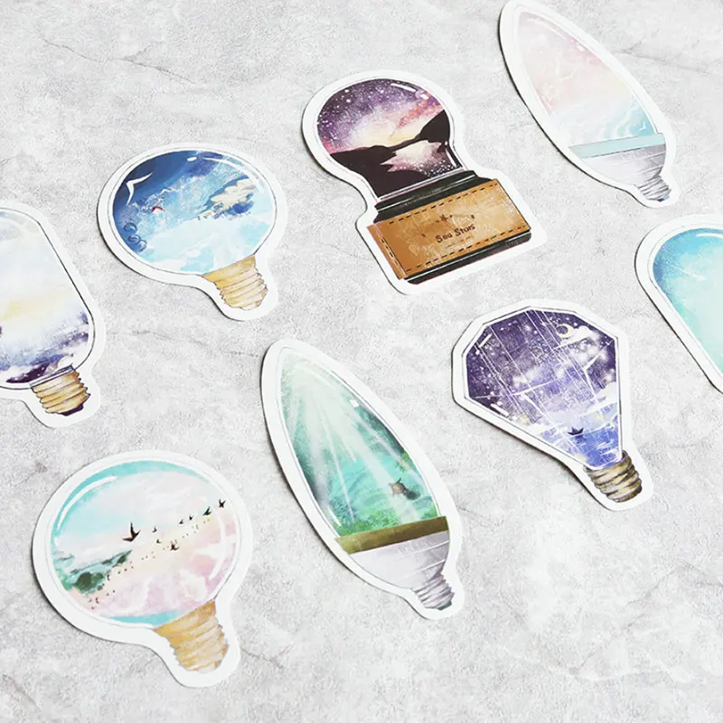 30 шт./лот морская звезда пейзаж открытка лампочка гетероморфизм поздравительная