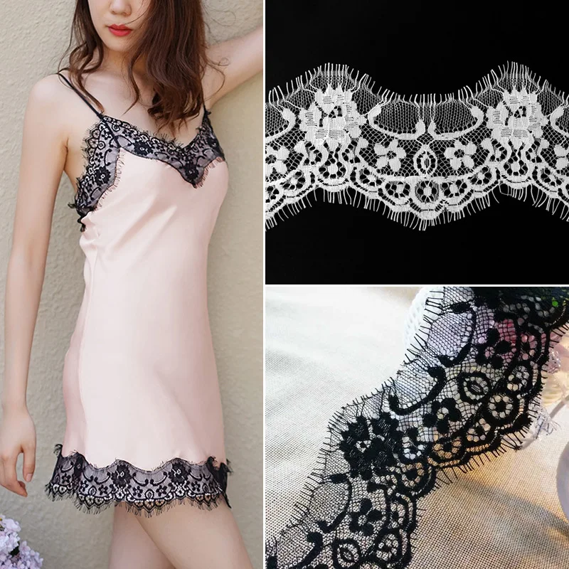 Кружевная лента с ресничками 3 метра свадебные занавески женские кружевные