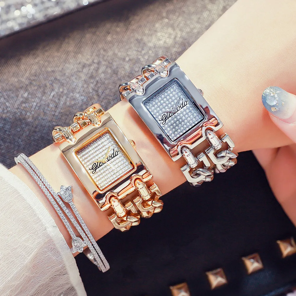2019 Luxury Brand Women's Watches Black Fashion Quartz Wristwatches Dress Watch Ladies Bracelet Gift for Women reloj mujer | Наручные