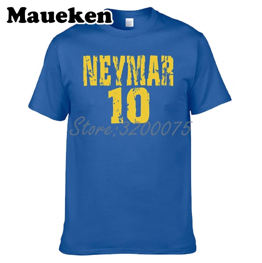 Мужская бразильская футболка Neymar JR 10 классная с гитарой коротким рукавом для