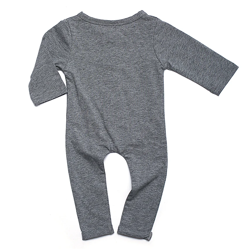 Baby Spring Rompers Boy Cotton Harem Jumpsuit Boy's Plain Black Gray Romper Pajamas Newborn Fashion Clothing 2021 New 30 |