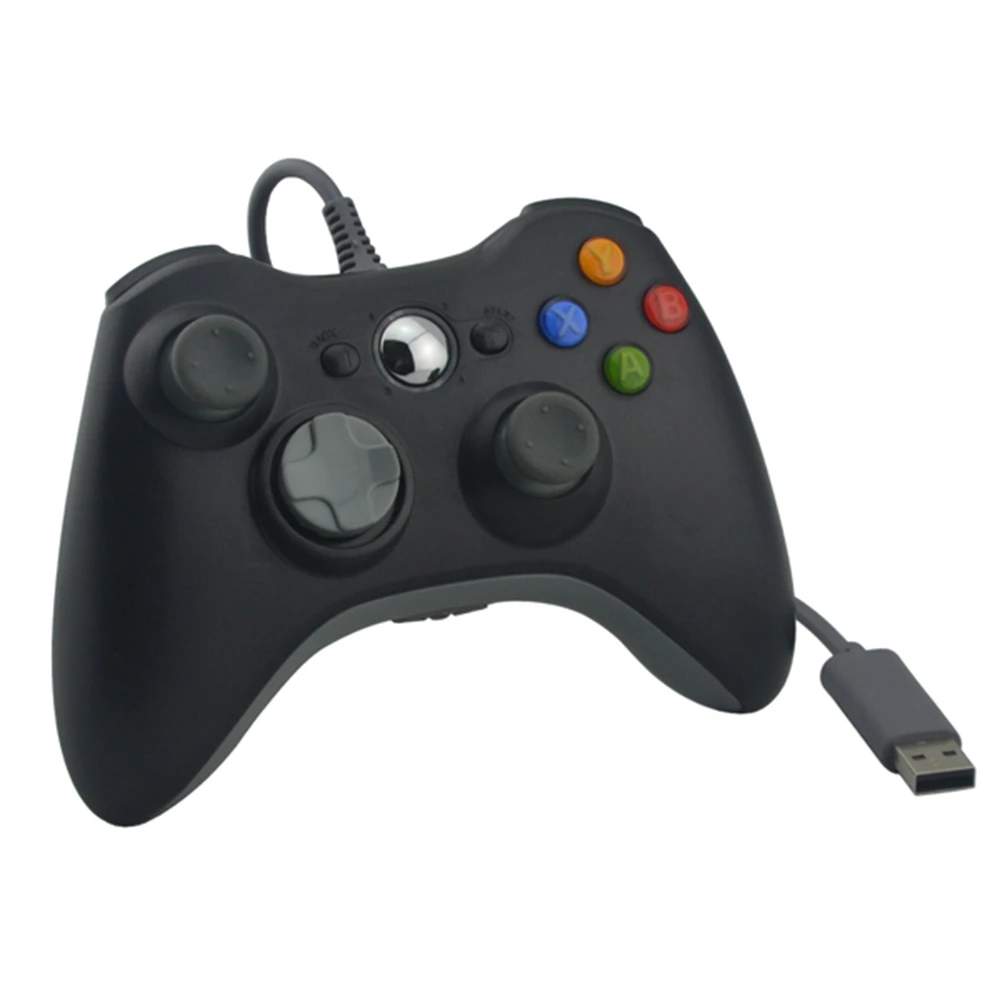 100 шт./партия проводные USB игровые Джойстики для Microsoft Xbox 360|joystick controller for ps3|joystick