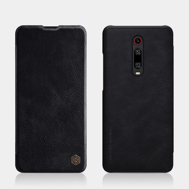 Черный Чехол Red mi K20 Pro/Redm K20 6,39 '', чехол NILLKIN Qin с откидной крышкой из искусственной кожи, чехол s для Xiaomi mi 9 T/mi 9t Pro, чехол-книжка - Цвет: Черный
