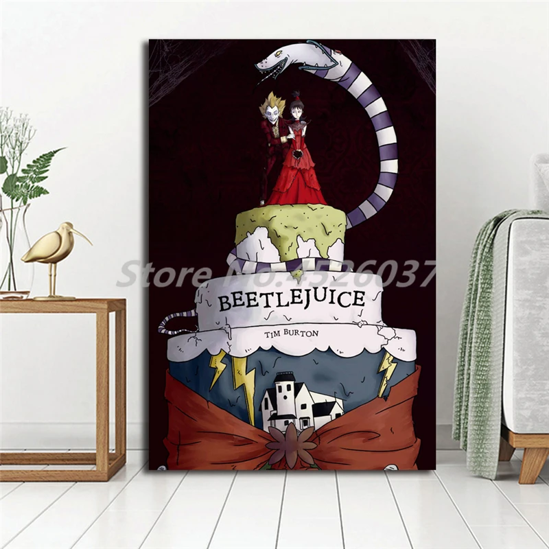 Настенная картина по мотивам фильма Beetlejuice плакат и печать на холсте