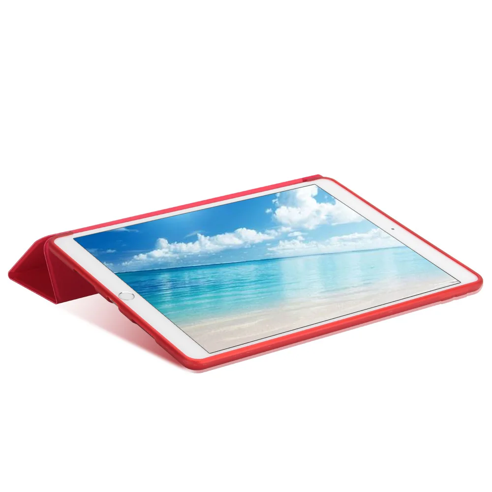 Чехол для iPad Pro 10,5 чехол ПУ; кожа; Силикон Мягкая задняя Фолио-подставка полупрозрачный смарт-чехол для iPad 10,5 дюймов авто сна