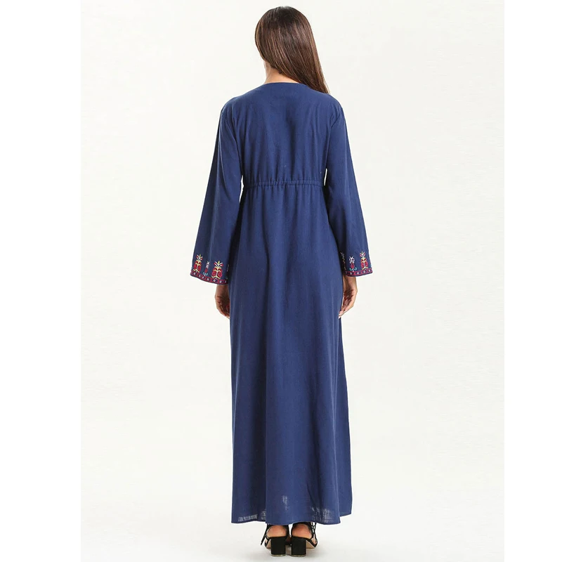Мусульманское платье Abaya в Дубае кафтан Рамадан Caftan Marocain хиджаб Абая для женщин