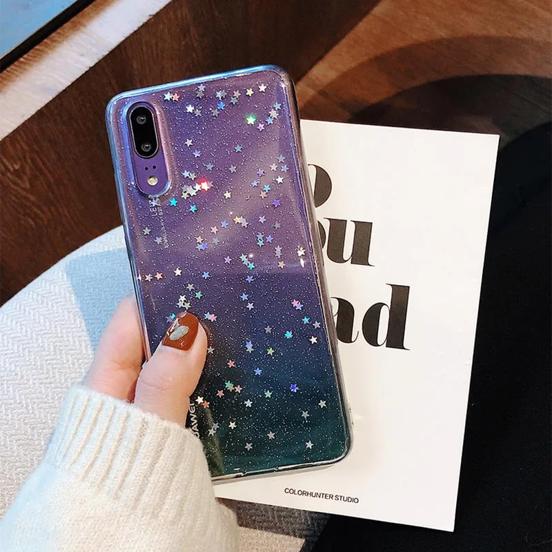 Bling Star чехол для Huawei P30 Pro P20 Lite Mate 20 Блестящий силиконовый Honor 9 10i Nova 3e 3i P Smart 2018 |