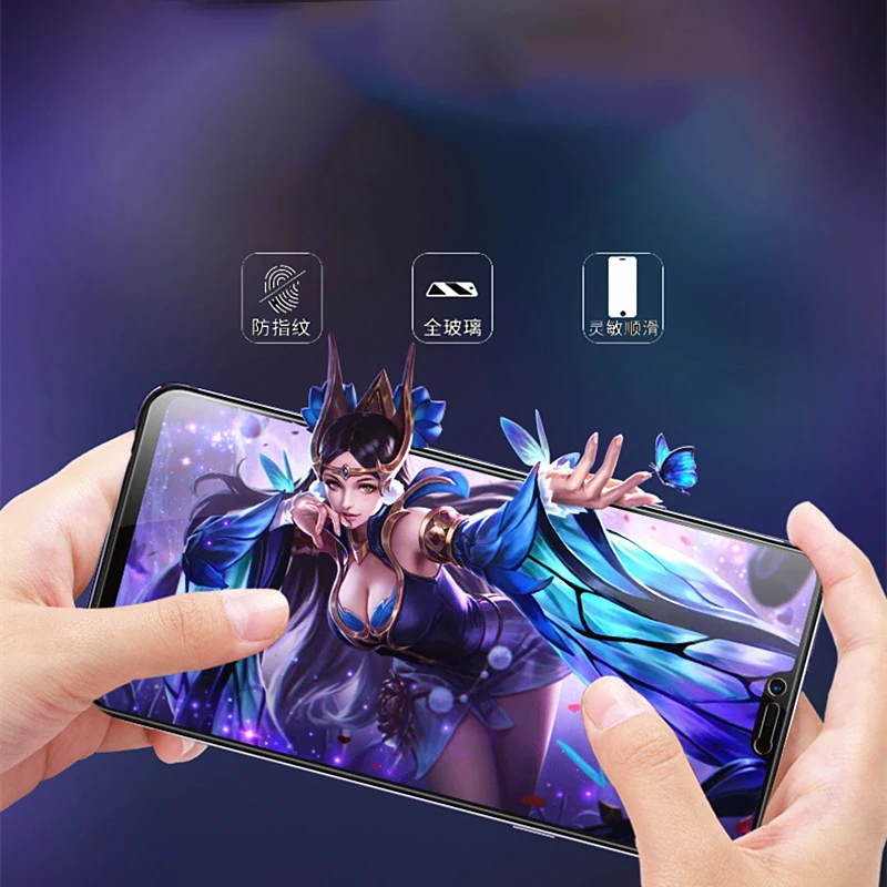 Полное покрытие анти-синее закаленное стекло для OPPO A39 A57 A59 A59S защита экрана A73 A77