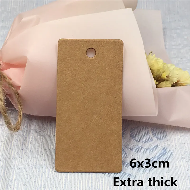 Brown 6x3cm 200 шт./лот различных Размеры простой Стиль закладка для книги из крафт-бумаги Бумага картон для изготовления обложек книг записная книжка записка Mark ярлыки бирки вида аксессуары для книг - Цвет: Brown 6x3cm