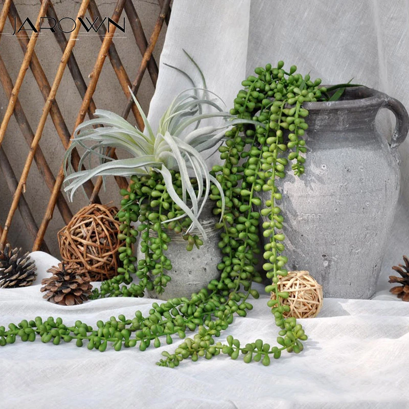 JAROWN Artificial Succulents Plants Simulation Lover Tears Flower String For Handwork DIY Wedding Decorations Home Party Decor
