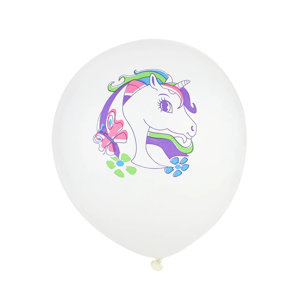 HUADODO 10pcs 12inch Unicorn balloons Cartoon Latex Balloon Kid Toys Party Decoration Supplies | Дом и сад