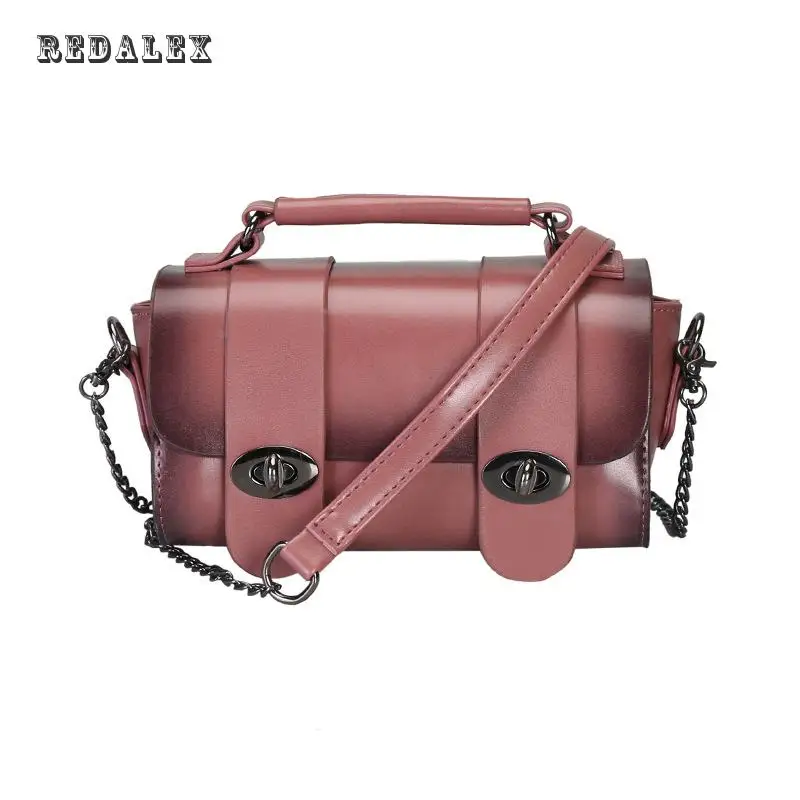 Новая Цепь Crossbody Двойной Замок Плеча Небольшой Пакет Все-Подбирать Модные Сумки