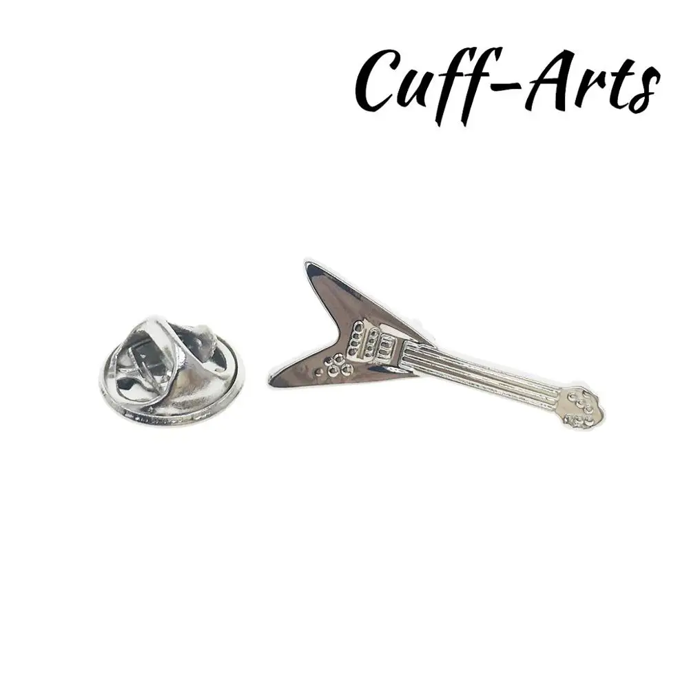 Мужская музыкальная электрическая булавка в виде гитары для лацкана