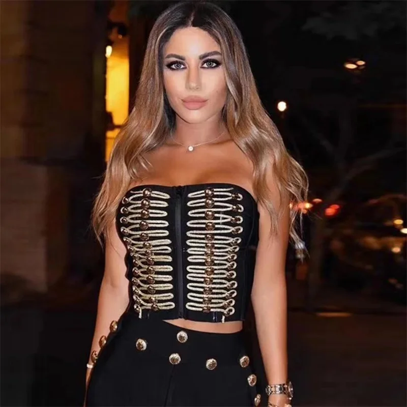 Leger Babe высокое качество бандаж комплект из 2 предметов платье женское сексуальное