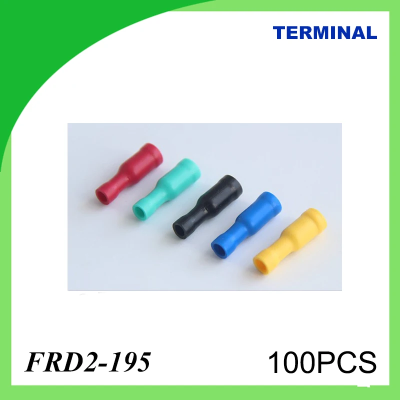 Производство латуни 100 шт стандартная клемма холодного давления в форме пули