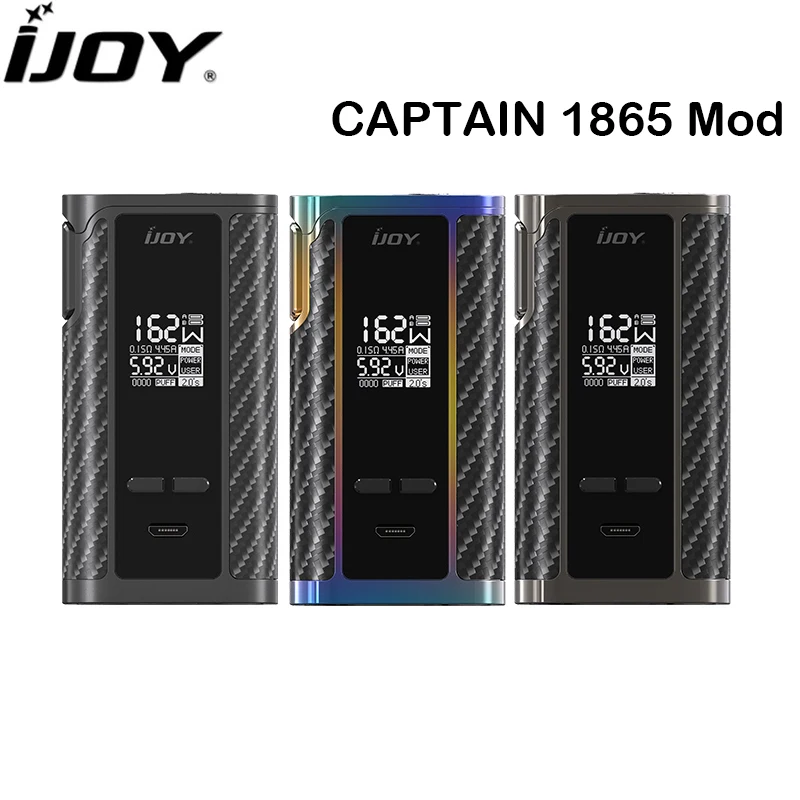 Оригинальный комплект модной коробки IJOY CAPTAIN 1865 162W с поддержкой электронных