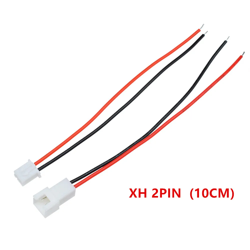 10CM XH 2PIN 5 комплектов JST разъем XH 2,54 мм кабельный разъем 2 Pin 3pin шаг Мужской Женский Разъем 10 см 30 см провод Длина - Цвет: 10CM XH 2PIN