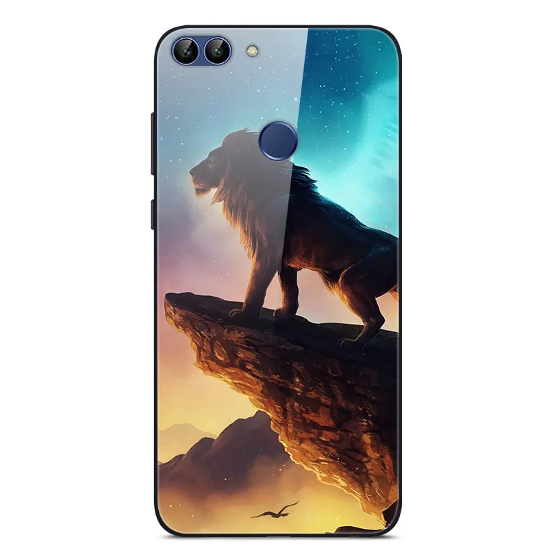 Для huawei P Smart чехол PSmart чехол из закаленного стекла для телефона черный чехол-бампер для huawei P Smart FIG-LX1 FIG-LX3 5,65"