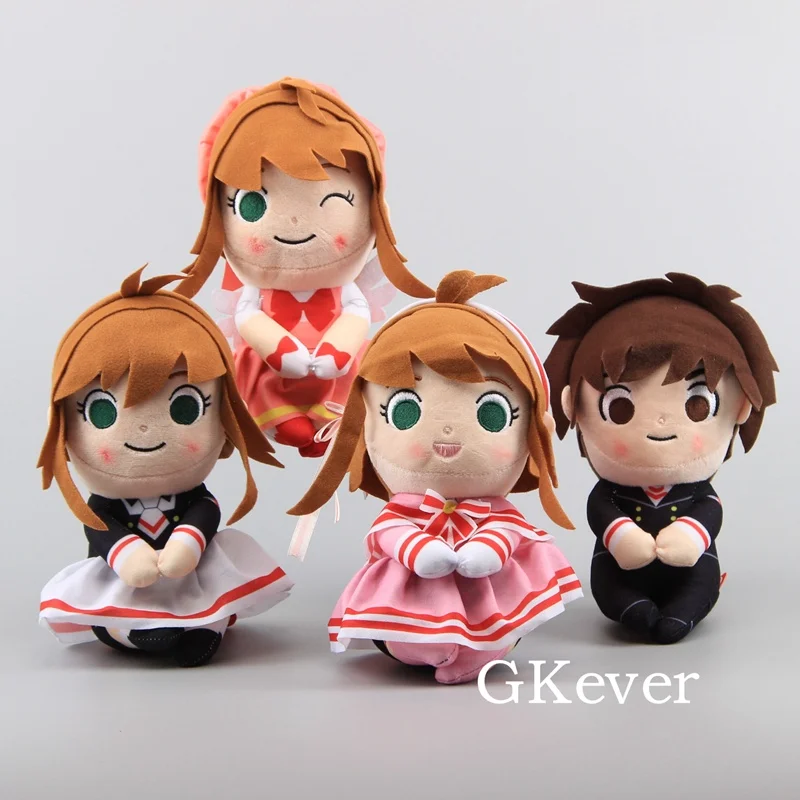 Аниме 4 стиля карточка Captor Sakura плюшевая кавайная игрушка Kinomoto Li Syaoran мягкие куклы 9