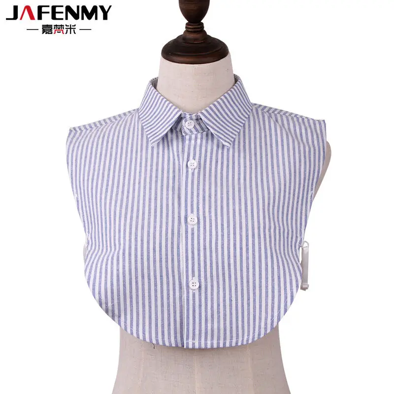 Ложная Рубашка с ложным воротником Женская хлопковая блузка съемный воротник