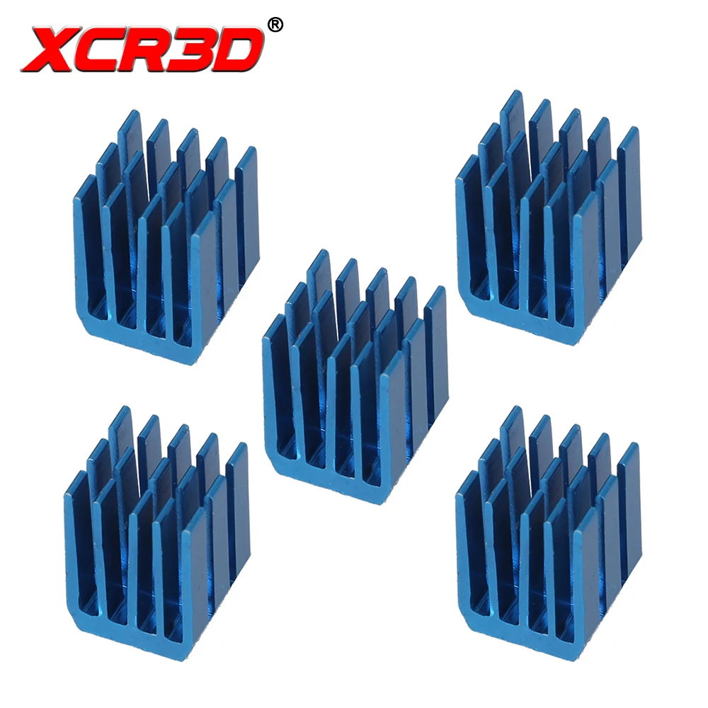 

XCR3D Printer 3D Parts Stepper Motor Driver Module Heat sinks for A4988 DRV8825 LV8729 TMC2100 Cooling Block Heatsink 5pcs/lot