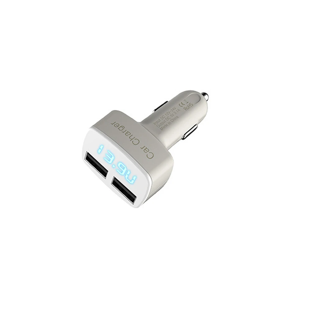 4 в 1 двойной USB интерфейс автомобильный комплект зарядное устройство термометр