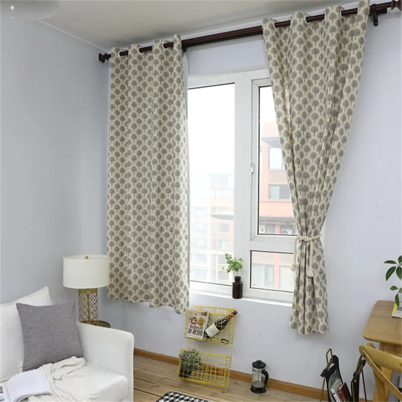 Модная хлопковая Короткая занавеска в американском стиле маленькая белая