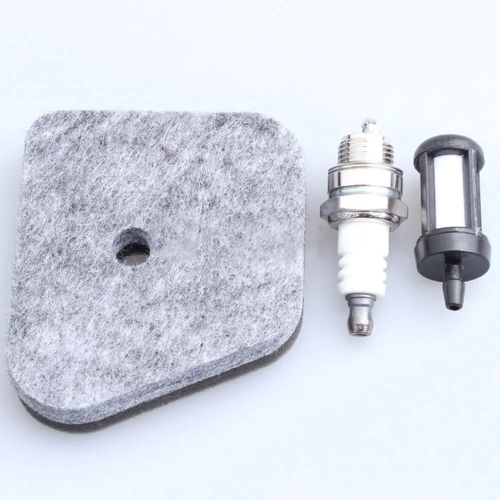 3 шт. воздушный фильтр свечи зажигания топливный карбюратор Инструменты Набор