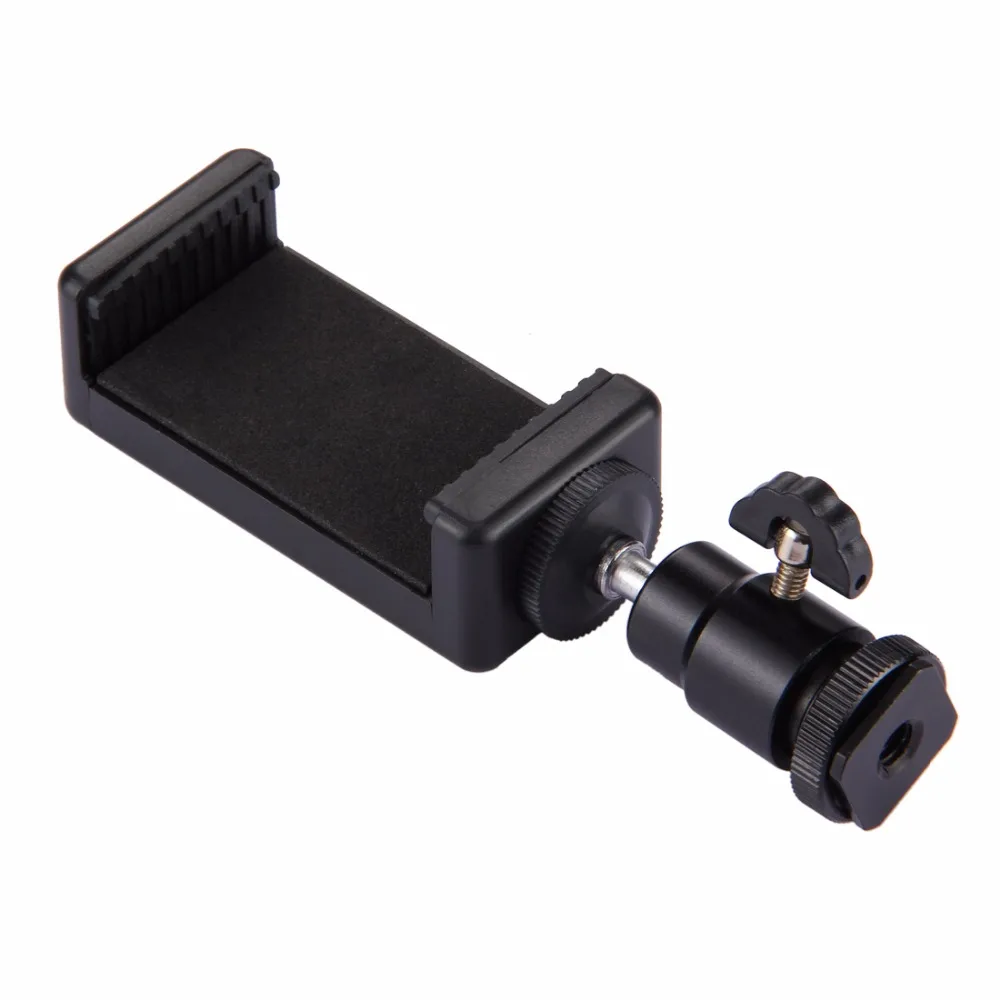 Puluz 1/4 дюйма Горячий башмак штатива + штатив Стенд зажим для Iphone Samsung Huawei HTC 5.5 см-8 см