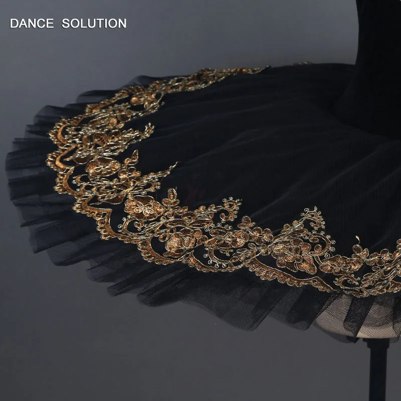 BLL089 черный бархатный лиф предварительно Профессиональный балетная пачка детский и женский танцевальный костюм балерина Solo танцевальное платье пачка