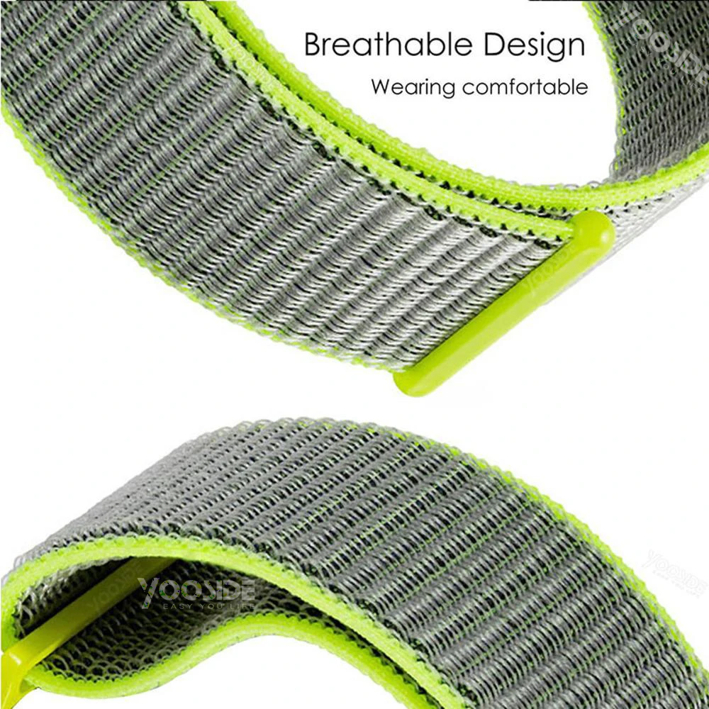 Fenix 6 Soft Nylon Loop Fastener Wristband 22mm Quick Fit Watch Band Strap for Garmin Fenix 5/ 5 Plus/Forerunner935/Instinct