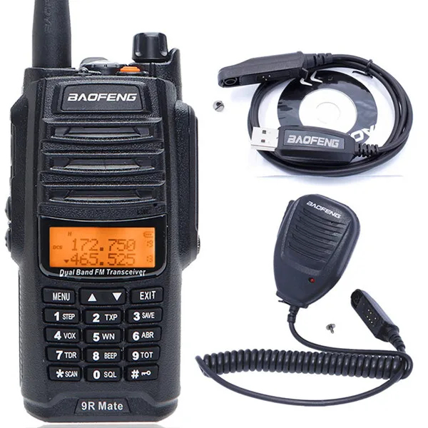 Baofeng UV-9R mate 10 Вт Мощность 4500 мАч двухдиапазонный CB Ham радио HF трансивер портативная рация 10 км Lange UV-9R Plus - Цвет: as photo show 1