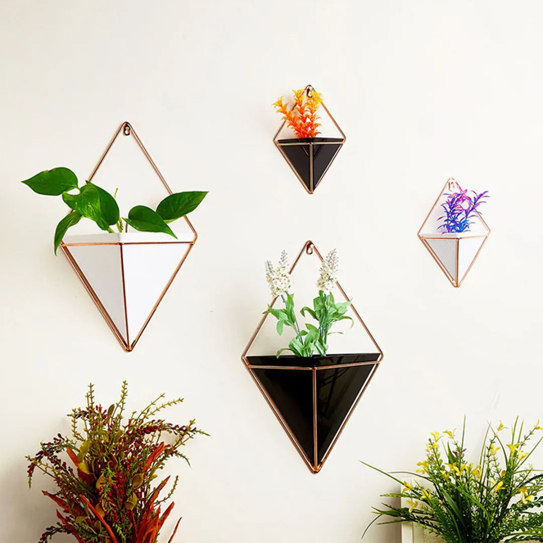 

18.5cm-38cm DIY Wall Hanging Planter Wall Hanging Green Plant Box Pot Flower Holder Ornament