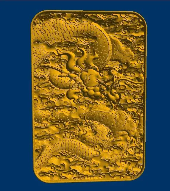 

3D фотообои для ЧПУ в формате STL, карта Dragon