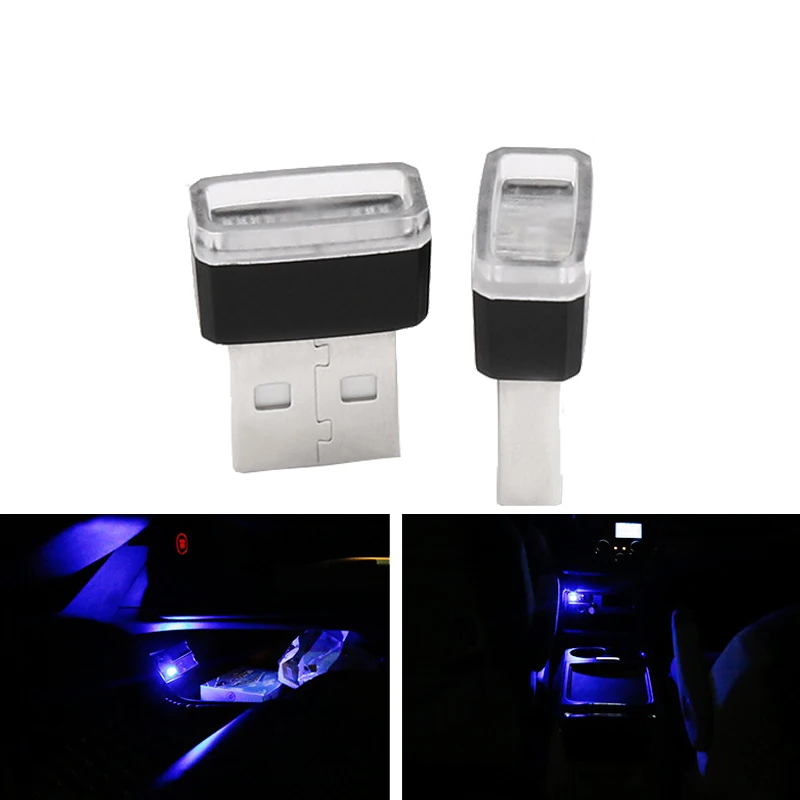 1 х декоративная USB лампа для стайлинга автомобиля светодиодное освещение
