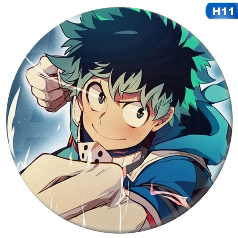1 шт. аниме мой герой Academy значок косплея мультфильм Boku No Hero Academy брошь на булавке коллекция izku сумки Значки для рюкзаков