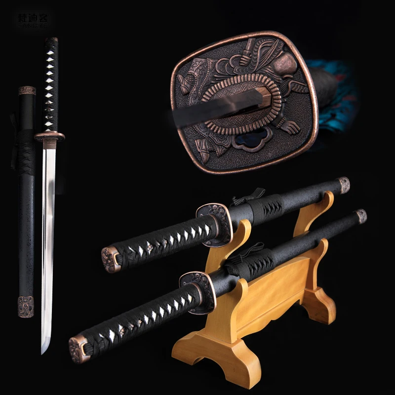 JAPANESE SAMURAI SWORD NINJA MATACH KATANA SHARP Steel Japanese Samurai Sword Real Combat Katana Super Sharp