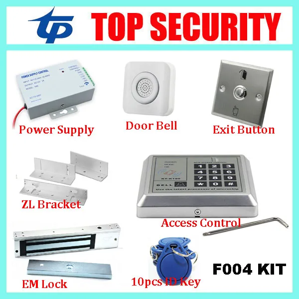 Топ безопасности F004 близости rfid карты двери контроля доступа DIY 125 кГц EM Система
