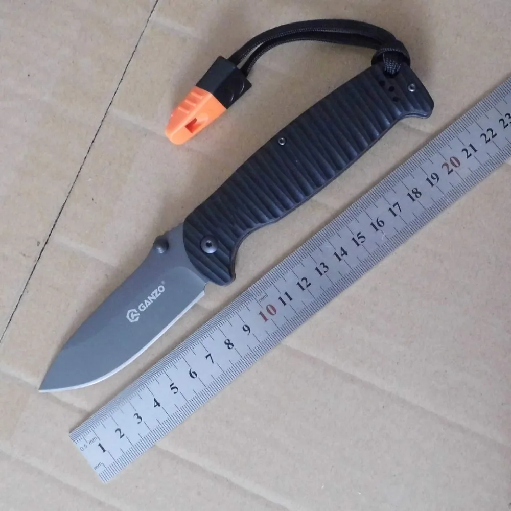 Жар-Ganzo G7413P 440C G10 ручка со свистком складной нож для выживания Отдых на природе нож карманный тактический уличный инструмент EDC