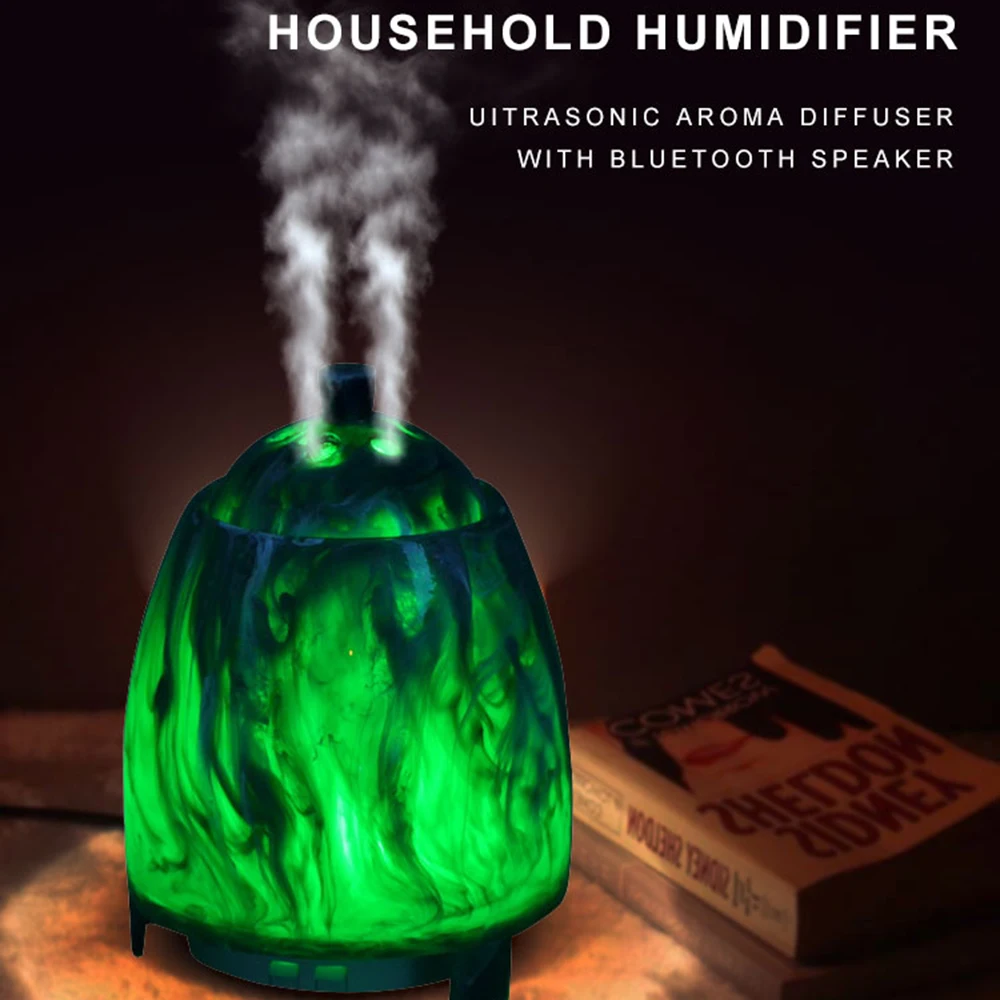 Aroma Diffuser Ultrasonic Burner Multi-function Colorful Ink Wind Aromatherapy Humidifier Air Freshener for Home Decor Bedroom