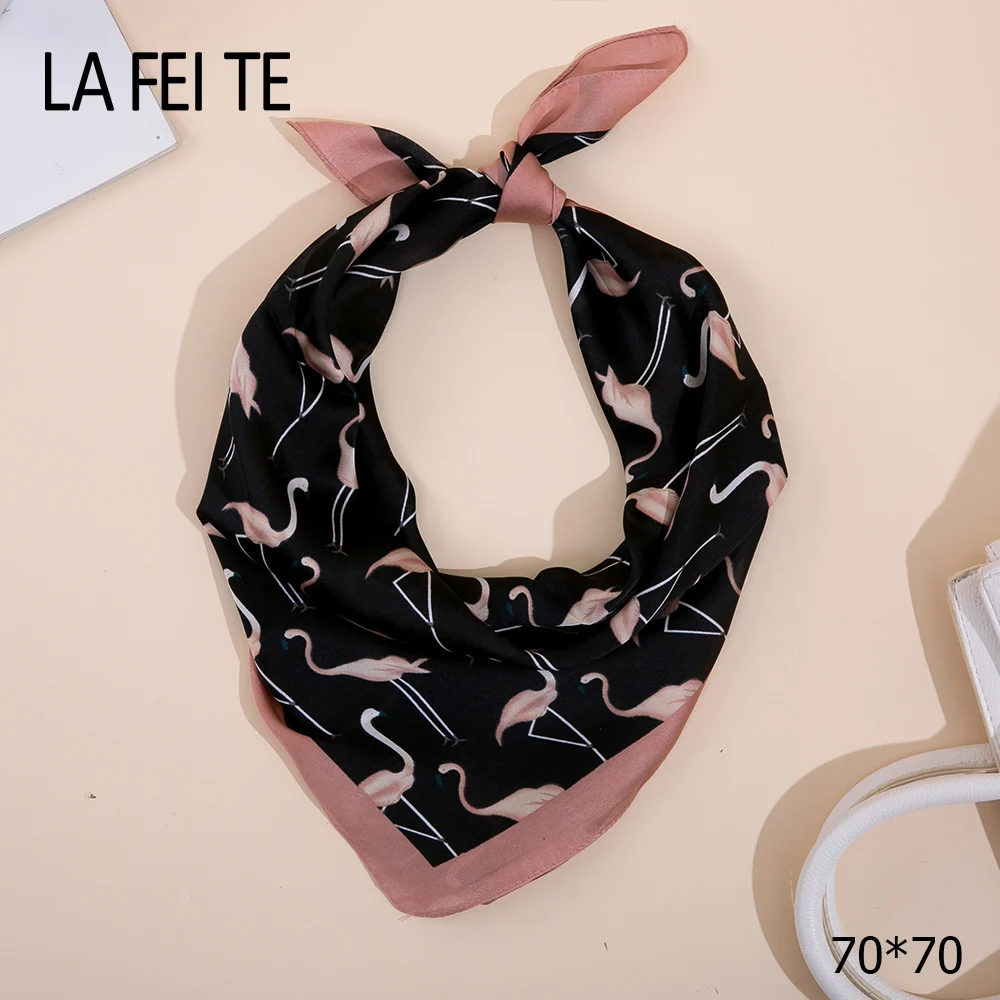 Роскошный брендовый квадратный шелковый шарф Женская бандана шейный платок