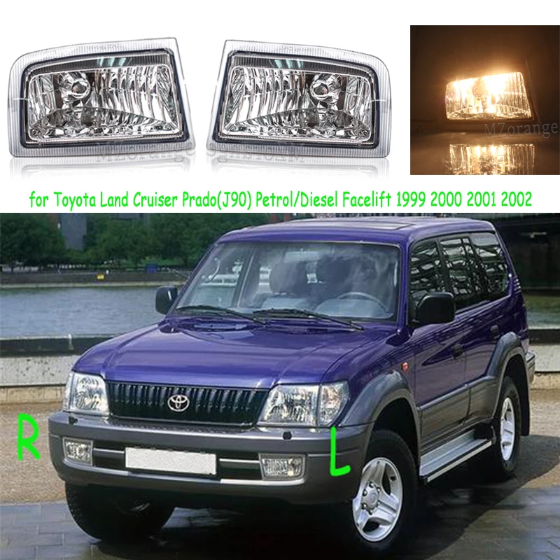 Для Toyota Land Cruiser Prado (J90) бензин/дизель Facelift 1999 2000 2001 2002 переднего бампера