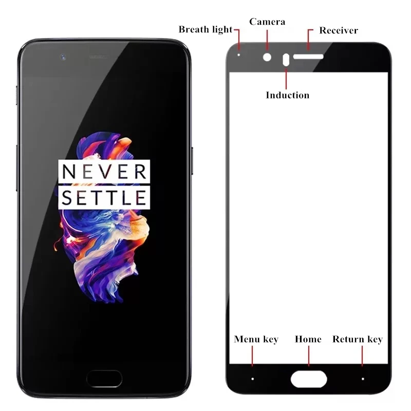 Закаленное стекло для Oneplus 5 oneplus 3/3t Защитное экрана 5T защитная пленка на весь