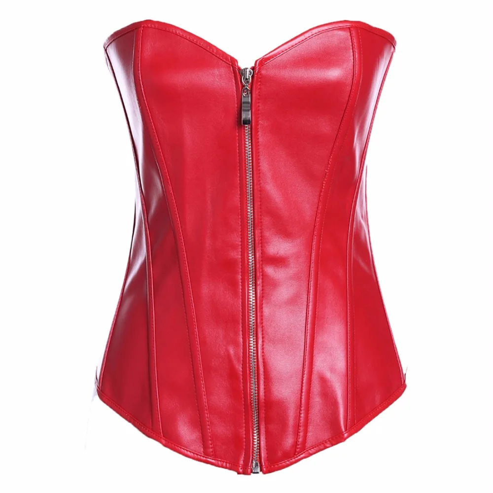 Чистый сексуальный женский корсет без бретелек над бюстом Женский на молнии