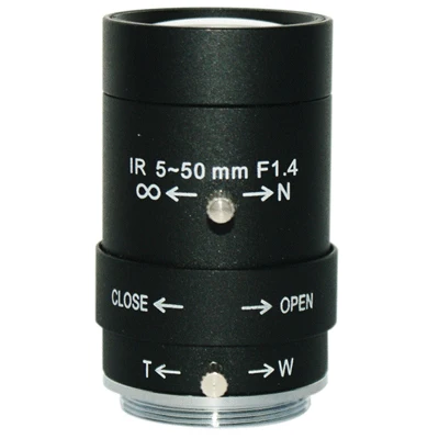 5-50 mm 1/3&quot CCTV Lens F1.6 CS Mount 55-6.7 Degrees for IP Camera (SL-0550M) |