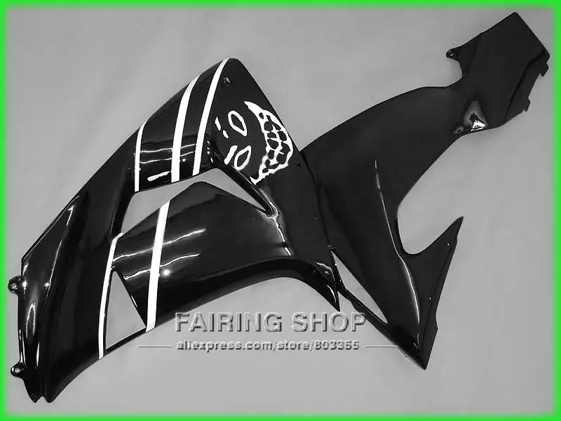 Половинчатые белые черные Обтекатели для Kawasaki Ninja ZX10r 2006 2007 06 07 100% подходят