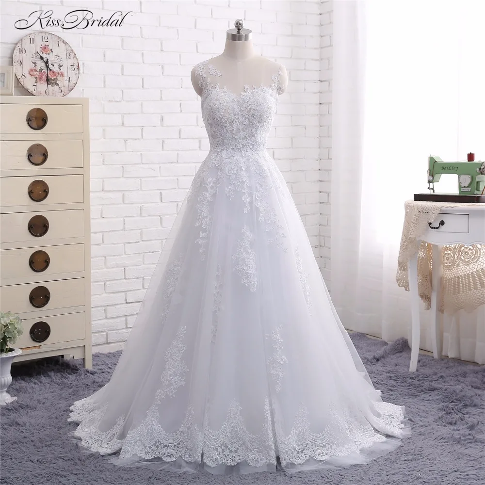 2018 Новое поступление Свадебные платья Vestido de Noiva ТРАПЕЦИЕВИДНОЕ свадебное платье