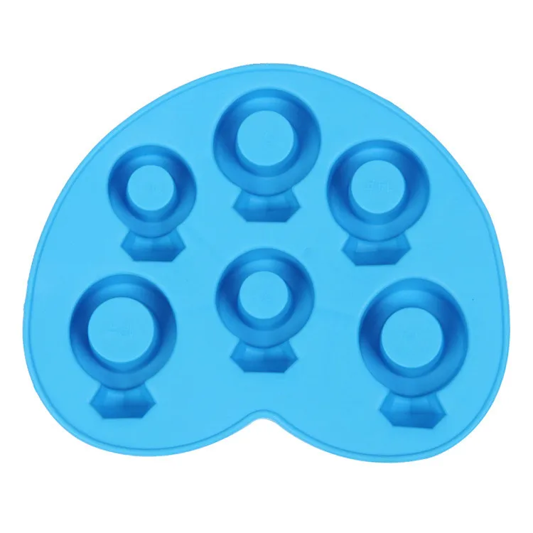 HEARTMOVE 1 шт. 3D кольцо с бриллиантом силиконовый Fondant (сахарная) шоколадный Свадебный