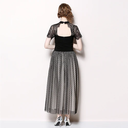 Fitaylor Весенний новый сексуальный кружевной Вечерний платья для женщин элегантный