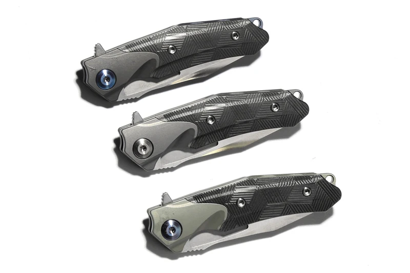 Складной нож VENOM mini ATTACKER с шариковым подшипником M390 лезвие из титана + углеволокна